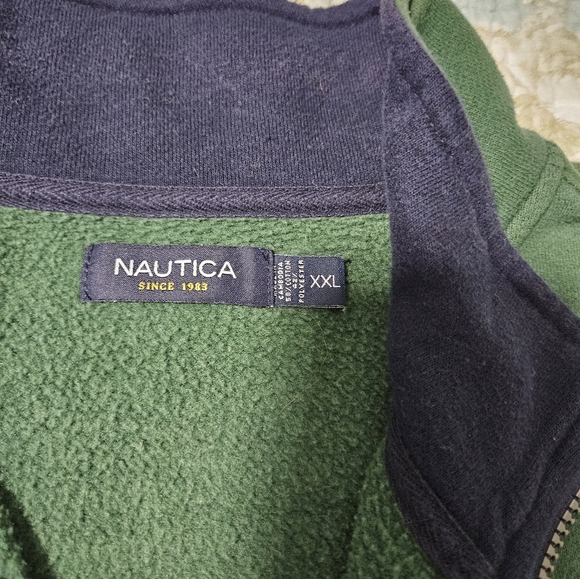 Green Nautica Quarter Zip, Size XXL - Picture 3 of 4